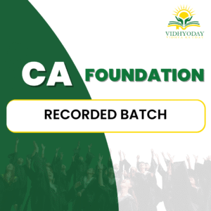 CA Foundation Recorded Batch