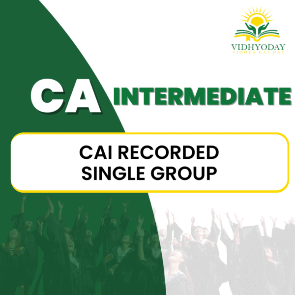 CA Intermediate CAI Recorded Single Group - Image 1