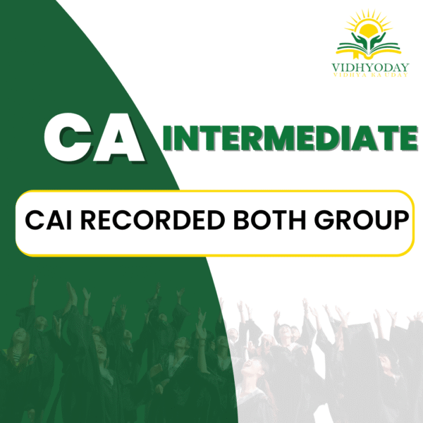 CA Intermediate CAI Recorded Both Group - Image 1